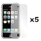 5-Pack Premium Reusable LCD Screen Protector with Lint Cleaning Cloth for Apple iPhone 3G 8GB 16GB [Accessory Export Packaging]