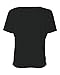 Bella 8815 Ladies Slouchy V-Neck Tee - Black, Medium