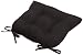 Arlee Micro Fiber Reversible Chair Pad, Black