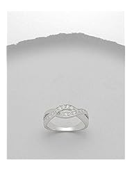 CZ Ring In 92.5 Sterling Silver