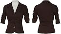 SELE Stretch Gathered Sleeve Blazer