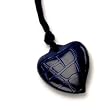 Chocolate Heart Pendant in Mystic