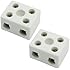 5A Insulation Connector Porcelain Ceramic Terminal Block 2W5H 2Pcs