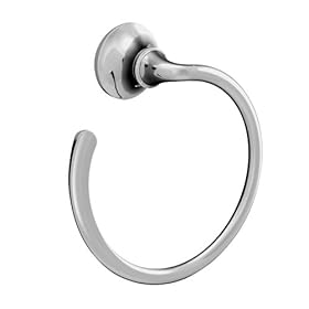  Kohler K-11377-CP Forte Sculpted Towel Ring, Polished Chrome