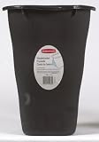 RUBBERMAID 4A77-00BLK "12-QUART" WASTEBASKET BLACK (Pack of 8)