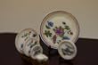 Miniature Eggshell Fine Porcelaine Tea Plate Set