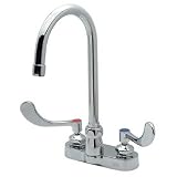 Centerset W/5/3/8 Gooseneck Spout - 4 Wrist Blade Handles