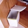 Under sink waste bin, 16 litre, white