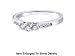 Jewelry : Stunning 14k. Solid White Gold 1/4 ct. Genuine Diamond Promise Ring