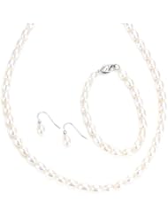 Honora White Freshwater Cultured Pearl Suite
