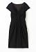 Drape-front jersey dress