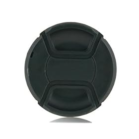 Portable 58mm Center-pinch Snap-on Front Lens Cap for Canon Lens (Black) + Worldwide free shiping