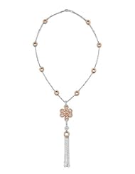 18k WHITE/ROSE GOLD WOMENS NECKLACE LN-4206 DIAMOND 2.74CT TW