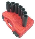 Sunex International 2839 7 pc. Deep Spindle Axle Nut Socket Set