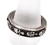 Goth Skulls Pewter Ring Band