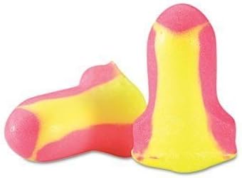 Sperian Protection Leight Sleepers Earplugs, Cordless, Foam, Pink/Yellow, 10 Pair/Pack, 6 Pack/Box R01680