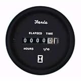 Faria Euro Series Marine Instruments Hourmeter 0 To 10,000 Hrs. Description 12-32V Not... by Faria