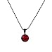 Necklace - N174 - Swarovski (tm) Crystal Drop (10mm / 3/8) ~ Siam (Red)