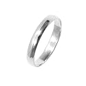 Bague Femme Alliance Anneau 3 mm Argent Massif