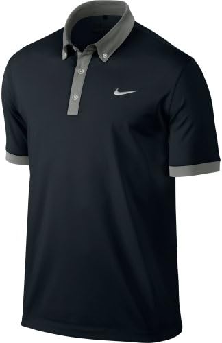 NWT NIKE DRI-FIT ULTRA 2.0 WHITE/MEDIUM BASE GREY/METALLIC SILVER GOLF SHIRT