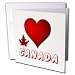 SmudgeArt Canada Art Designs - I Love Canada - 1 - Greeting Cards-6 Greeting Cards with envelopes