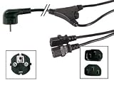 Cable d'Alimentation Noir, 2.0m