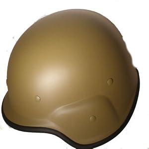 Tan Plastic Realistic Helmet Headwear Helmets