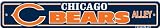 Chicago Bears Plastic Street Sign "Bears Alley"