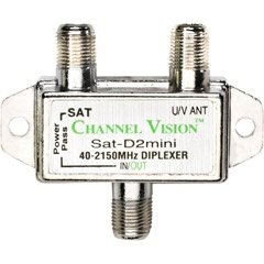Channel Vision Compact Indoor Diplexer SAT D2 MINI
