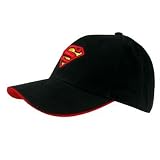  : Superman Black Stretch Fit Baseball Hat