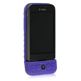 DB Purple Premium Silicone Skin Snap-On Cover Case Cell Phone Protector for HTC G1 Dream Google Android