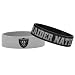 Forever Collectibles NFL Oakland Raiders Bulky Bandz Bracelet 2-Pack