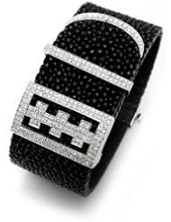 2.35 Carat Diamond Bangle Bracelet in 18K White Gold