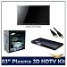Samsung – 63″ Plasma 3D HDTV PN63C8000, 1080p 3D Plasma TV, Ultra Slim 1.4″, Updated Network Apps, 4 HDMI, Kit Includes 2 Pairs of 3D Glasses, BD-C5900 1080p 3D Blu-ray DVD Player, and Dig Pro HDMI Cable