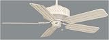 Casablanca C12D9DD Cottage Wet Distressed Classic White Outdoor Ceiling Fan 52 Blade Span