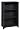 Oxford 24 Inch Black Three Shelf Open Bookcase, THREE-SHELF/24W, BLACK