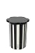 T&G  10720 Tea Jar Black Stripe Ceramic (Gift Box) d12 x16cm