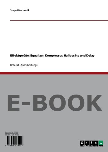 Effektgeräte: Equalizer, Kompressor, Hallgeräte und Delay