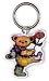 Grateful Dead - Dancing Bear with Rose - Metal Keychain