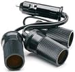 RoadPro 12-Volt 3 Outlet Cigarette Lighter Adapter with Short Cord