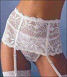 Grenier : Grenier Serenade Lace and Mesh Garter Belt