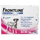  : Frontline Spot On Dog 10% w/v Spot On Solution (Large Dog 20-40kg, 3 Pack)