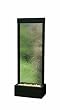 Gardenfall Metaline Center Mount Fountain Black with Clear Glass By Bluworld