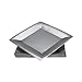 Elegant Solid Silver 7" Square Paper Dinner Plates - 24 Count