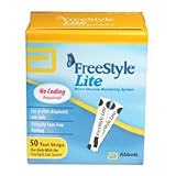 FreeStyle Lite Blood Glucose Test Strips - 50 ea