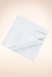 10 Pack Pure Cotton Plain Handkerchiefs