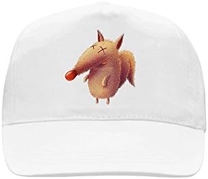 Treety Unisex Fox Funny Q DIY Baseball Hat White