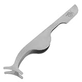 Rosallini Women Stainless Steel Extension Eyelash Applicator Tool Fish Tail Clip