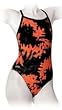 Finis Aquatuff Female Skinback Rip Tide Swim Wear Black/Red