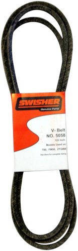 Swisher 122-Inch Belt - Fits T-60, FM-50 ZT2460, ZT2560, ZT2660, ZT2660B 5058